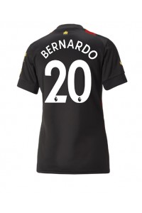 Manchester City Bernardo Silva #20 Voetbaltruitje Uit tenue Dames 2022-23 Korte Mouw